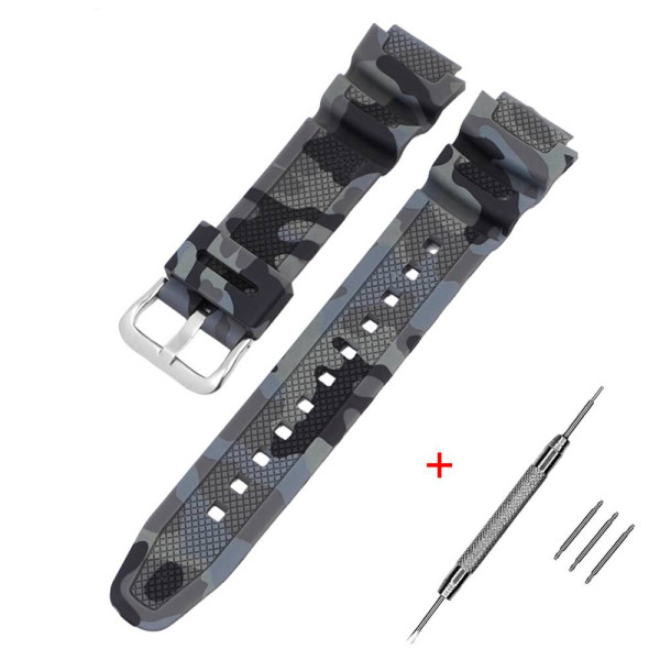 Ремешок для Casio G-Shock AQ-S800/AE-1200 Camo Gray SL фото 1