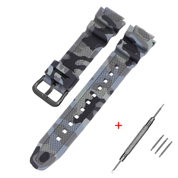 Ремінець для Casio G-Shock AQ-S800/AE-1200 Camo Gray BK фото 1