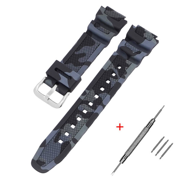 Ремешок для Casio G-Shock AQ-S800/AE-1200 Camo Black SI фото 1