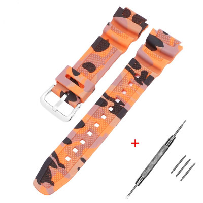 Ремешок для Casio G-Shock AQ-S800/AE-1200 Camo Orange SL