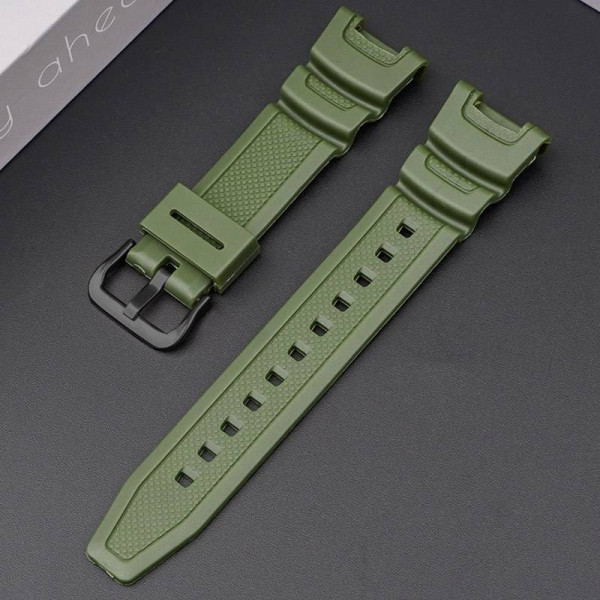 Ремешок для Casio SGW-100 Army Green BK фото 3