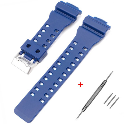 Ремешок для Casio G-Shock GA-100/110 Blue SI