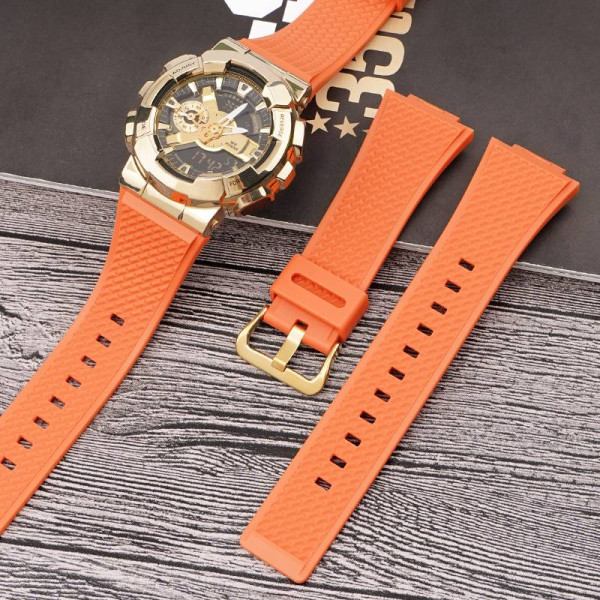 Ремінець для Casio G-Shock GA-100/110 Orange GD фото 4