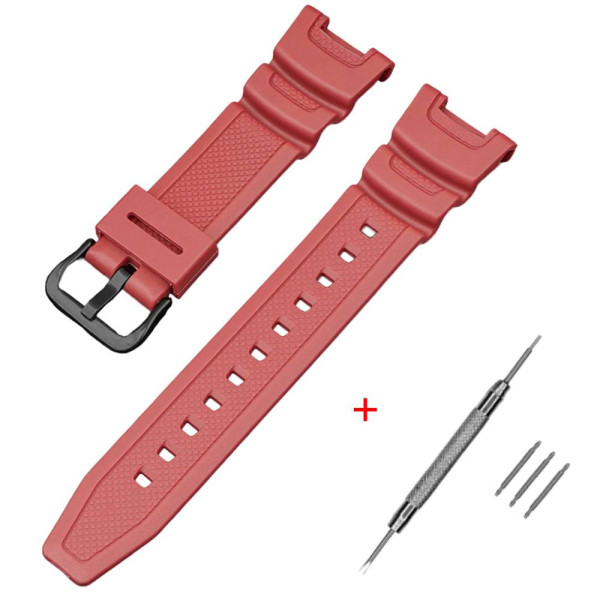 Ремешок для Casio SGW-100 Red BK фото 1