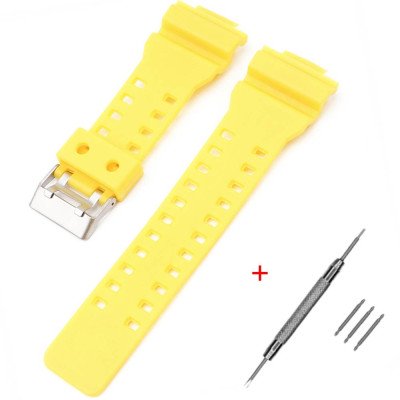 Ремешок для Casio G-Shock GA-100/110 Yellow SI