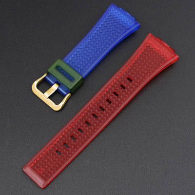 Ремешок для Casio G-Shock GA-100/110 Transl-Red-Blue GD