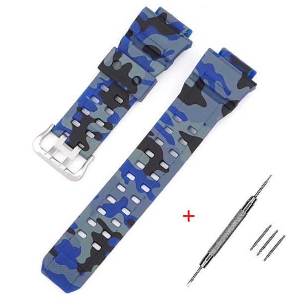 Ремешок для Casio G-Shock GW-9400/9300 Camo Blue SI фото 1