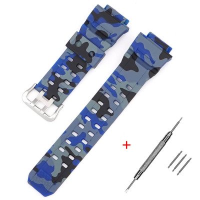 Ремешок для Casio G-Shock GW-9400/9300 Camo Blue SI