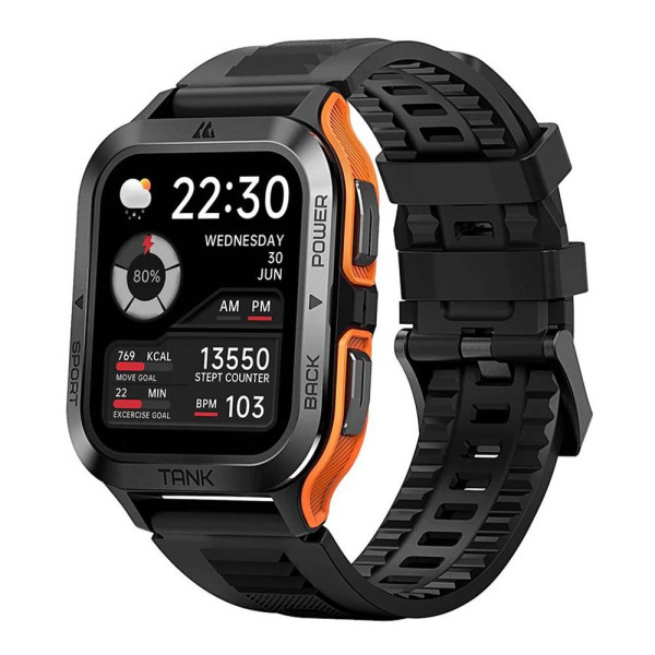 Спортивний Розумний Годинник Kospet Tank M2 Orange + Спортивні Режими, Водозахист, Дзвінки фото 1