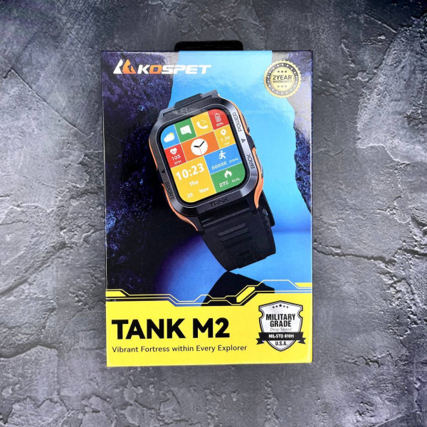Спортивний Розумний Годинник Kospet Tank M2 Orange + Спортивні Режими, Водозахист, Дзвінки фото 4