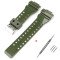 Ремешок для Casio G-Shock GA-100/110 Army Green-Glossy SI