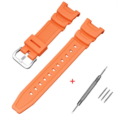 Ремешок для Casio G-Shock SGW-100 Orange Silver