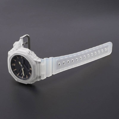 Ремінець для Casio G-Shock GA-2100/2110 Translucent Silver