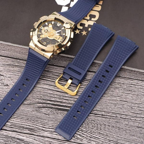 Ремешок для Casio G-Shock GA-100/110 Dark Blue GD фото 4