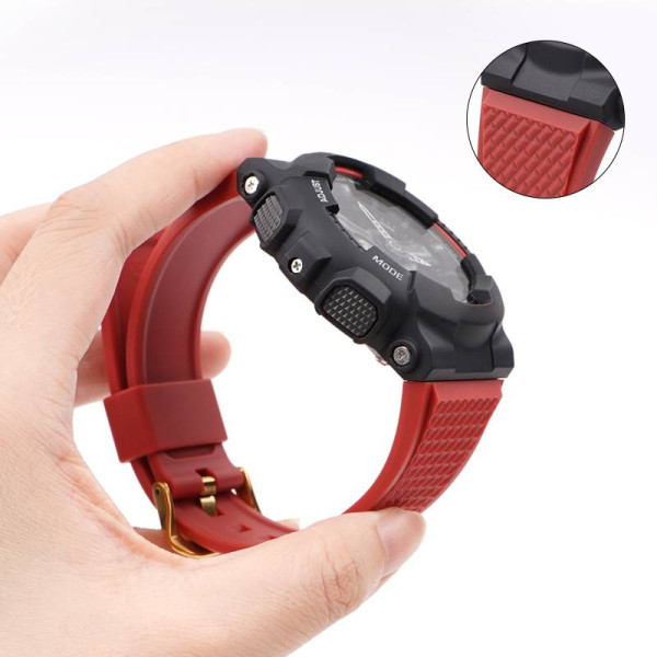 Ремінець для Casio G-Shock GA-100/110 Red GD фото 6