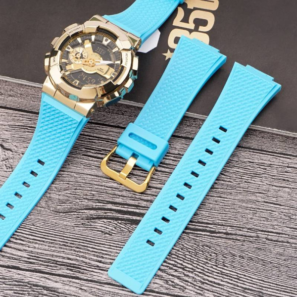 Ремінець для Casio G-Shock GA-100/110 Light Blue GD фото 4