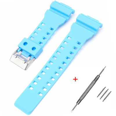 Ремешок для Casio G-Shock GA-100/110 Light Blue SI