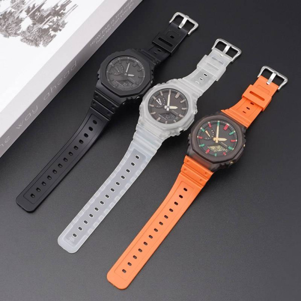 Ремешок для Casio G-Shock GA-2100/2110 Orange SI фото 9