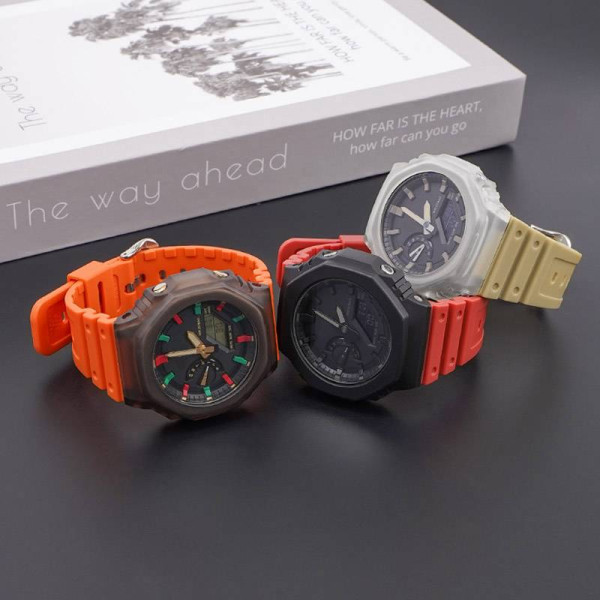 Ремешок для Casio G-Shock GA-2100/2110 Orange SI фото 11