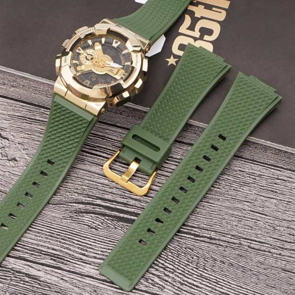 Ремешок для Casio G-Shock GA-100/110 Army Green GD фото 4