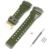 Ремешок для Casio G-Shock GA-100/110/120 Army Green-Glossy GD фото 2