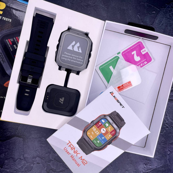 Спортивные Умные Часы Kospet Tank M2 Black + Спортивные Режимы, Водозащита, Звонки фото 6