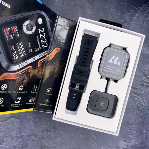 Спортивний Розумний Годинник Kospet Tank M2 Black + Спортивні Режими, Водозахист, Дзвінки фото 5