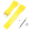 Ремешок для Casio G-Shock GA-100/110/120 Yellow-Glossy GD фото 2