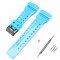 Ремешок для Casio G-Shock GA-100/110/120 Light Blue-Glossy BK
