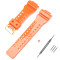 Ремінець для Casio G-Shock GA-100/110/120 Orange-Glossy GD