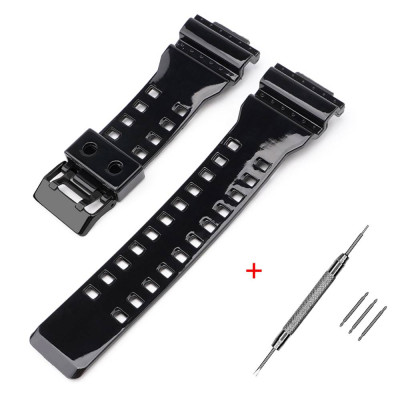 Ремешок для Casio G-Shock GA-100/110/120 Black-Glossy BK