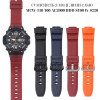 Ремешок для Casio G-Shock MCW-100H/110H, AE-2000/2100 W-S220, HDD-S100, WV-200 Red Black фото 4