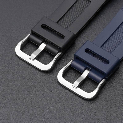 Ремінець для Casio G-Shock AW-282B/590/591/5230, AWG-M100/M101, G-7700/7710 Dark Blue Silver