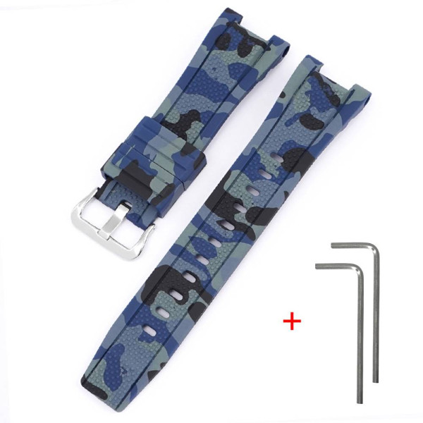 Ремешок для Casio G-Shock GST-W300 Camo Dark Blue SI фото 1