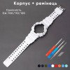 Ремінець + безель (рант) для Casio G-Shock GA-100 Black-Glossy SI фото 3