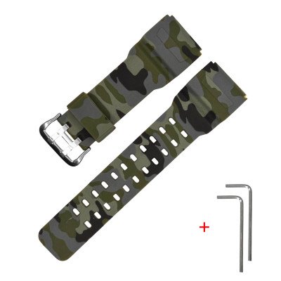 Ремешок для Casio G-Shock GG-1000/GWG-100/GSG-100 Camo Green SI