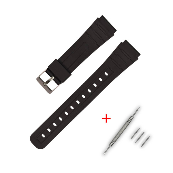 Ремінець для Casio G-Shock C-type 16mm Black SI фото 1