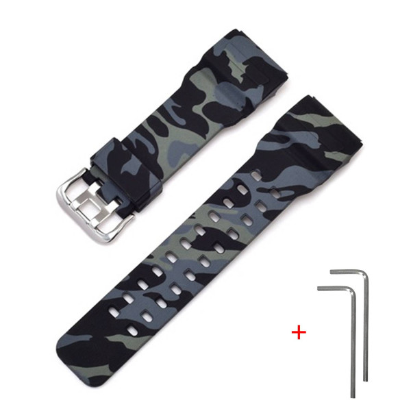 Ремінець для Casio G-Shock GG-1000/GWG-100/GSG-100 Camo Black SI фото 1