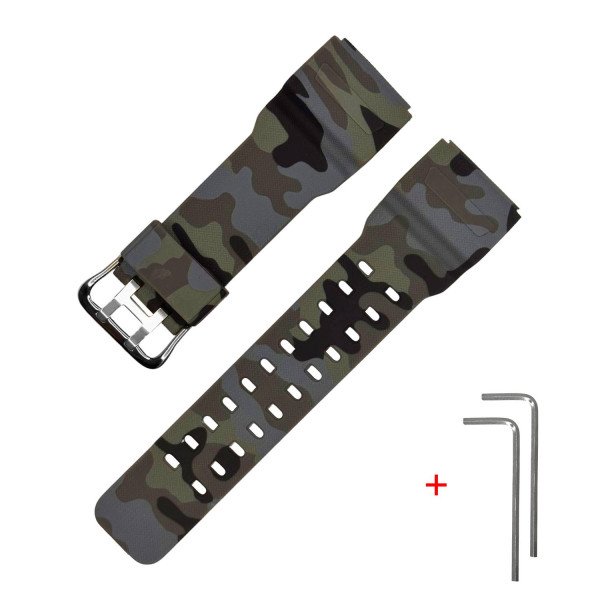 Ремешок для Casio G-Shock GG-1000/GWG-100/GSG-100 Camo Gray SI фото 1