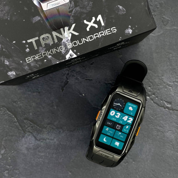 Спортивные Умные Часы Kospet Tank X1 Black + Спортивные Режимы, Водозащита фото 3