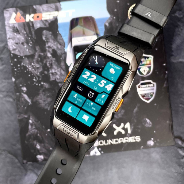 Спортивные Умные Часы Kospet Tank X1 Black + Спортивные Режимы, Водозащита фото 6