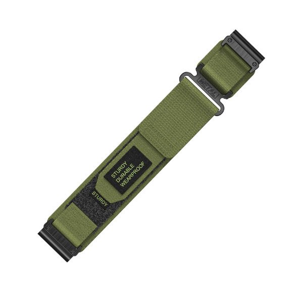 Ремінець для годинника Nylon for Garmin Army Green 22 мм фото 1