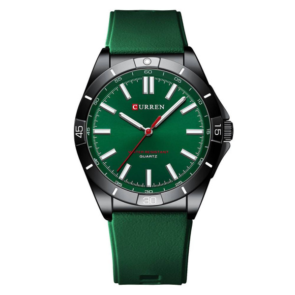 Чоловічий годинник Curren 8449 Black-Green фото 1