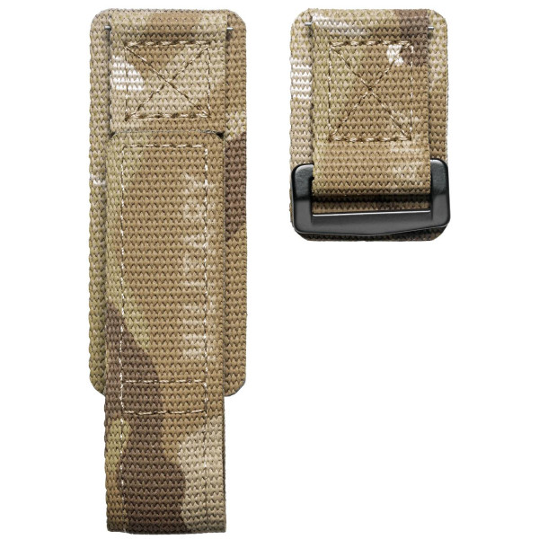 Ремінець для годинника Hemsut HS131 Military nylon Velcro Camo Brown 20 mm фото 1