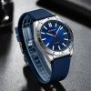 Чоловічий годинник Curren 8449 Silver-Blue фото 4