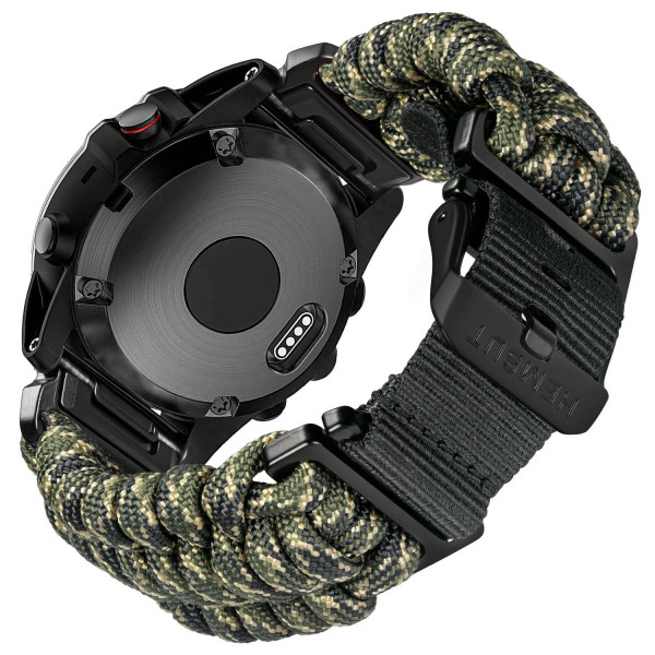 Ремешок для часов Hemsut HGA145 Rugged Paracord Garmin Army Green 22 mm фото 1