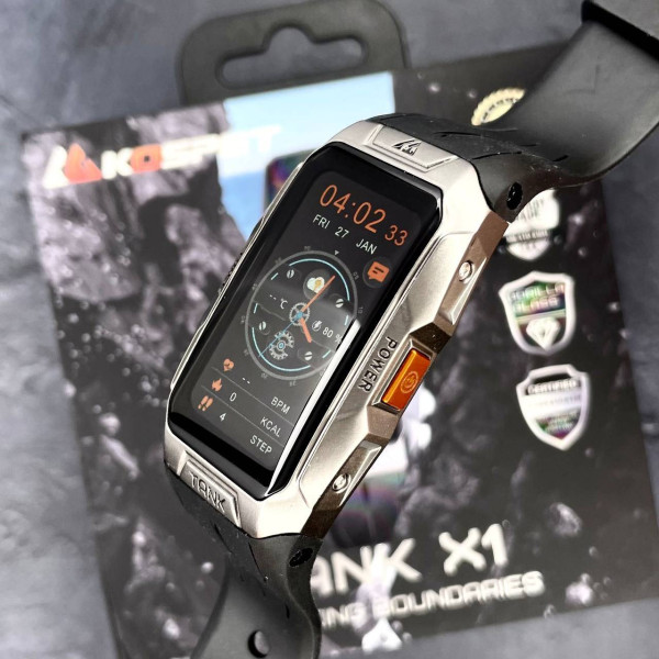 Спортивные Умные Часы Kospet Tank X1 Silver + Спортивные Режимы, Водозащита фото 6