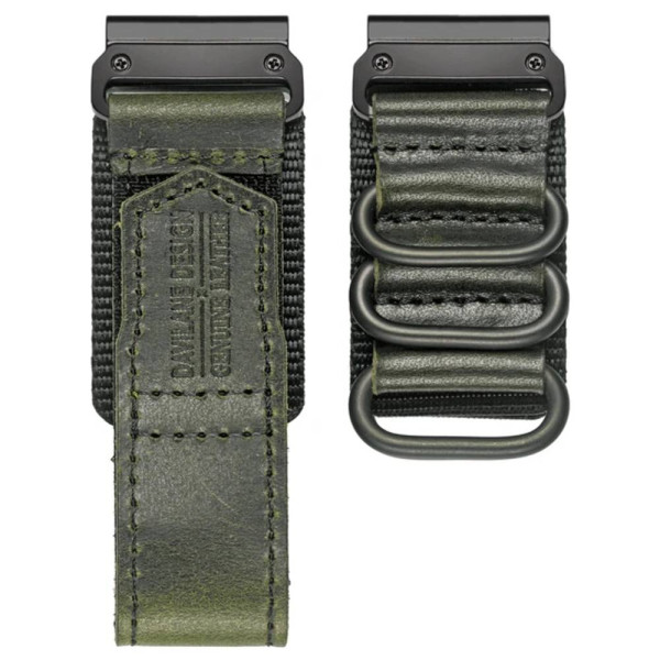 Ремешок для часов Hemsut HGA137 Mens leather Garmin Green 22 mm фото 1