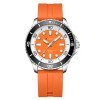 Чоловічий годинник Curren 8448 Silver-Orange фото 2