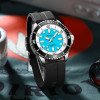 Чоловічий годинник Curren 8448 Silver-Blue-Black фото 5
